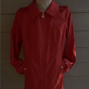 Michael Kors Orange Trench Coat size M